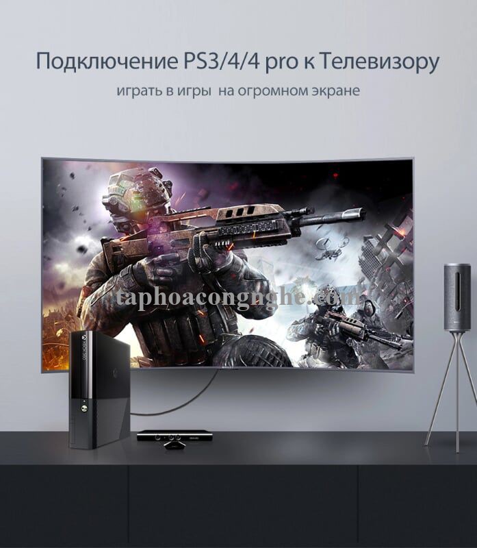 Ugreen 10152 0.5M màu Đen Cáp tín hiệu HDMI vỏ bọc lưới cao cấp HD102 30010152